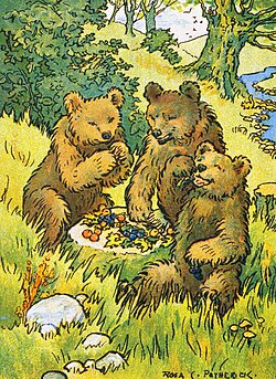 three bears picnicking